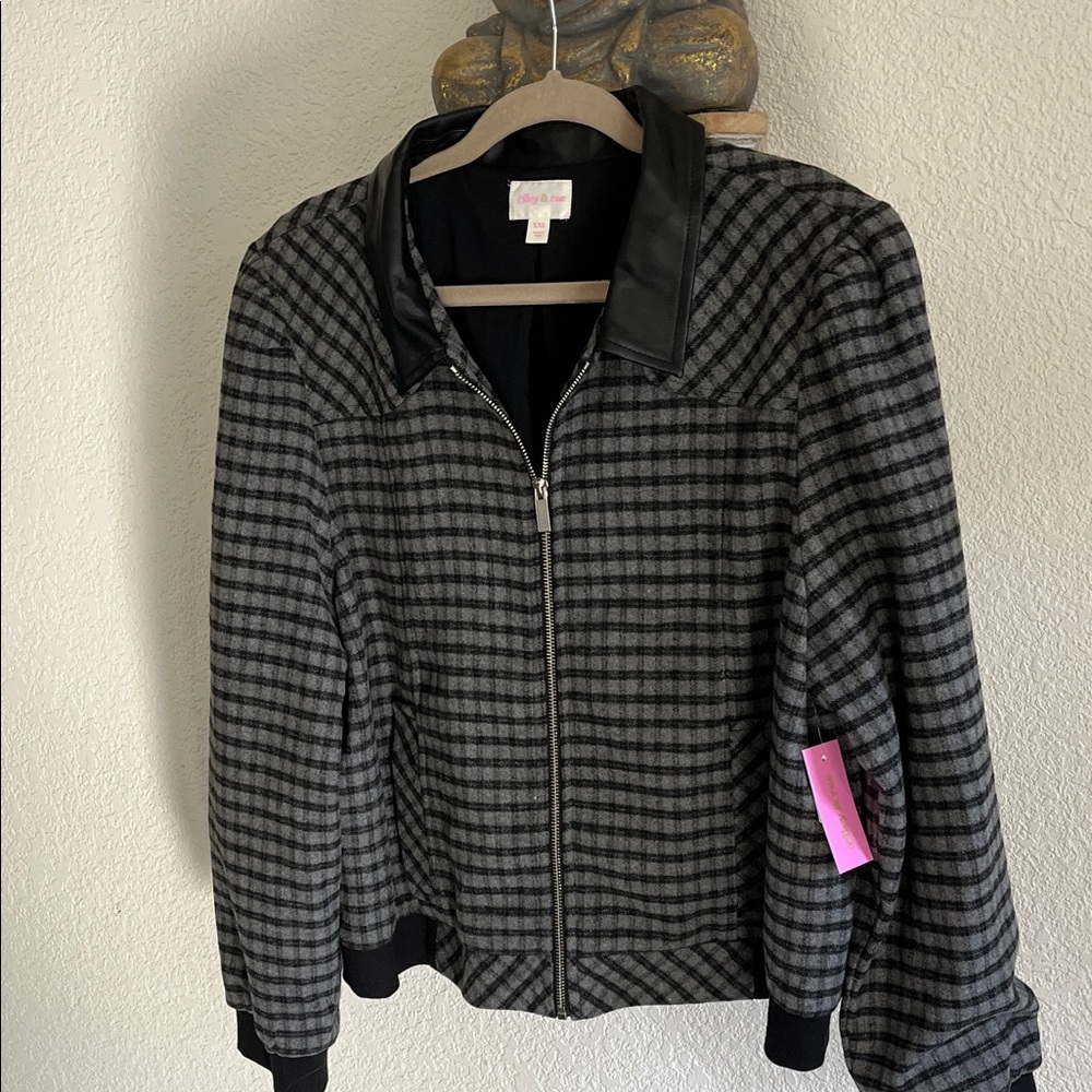 Stylish Black and Gray Women's Jacket